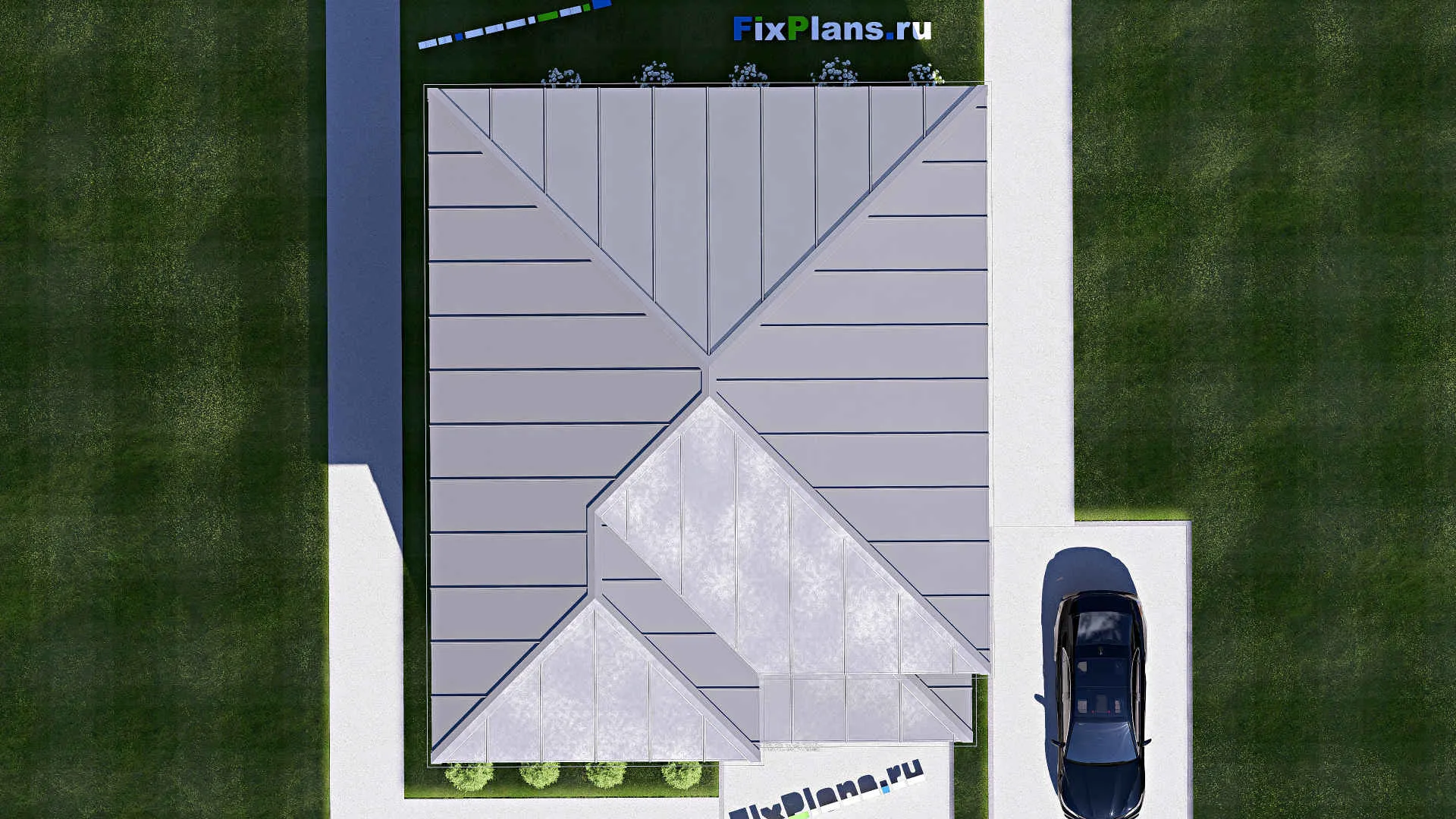 F-18602 - Проект двухэтажного дома 10 на 13, площадью 170 м² с 3 спальнями